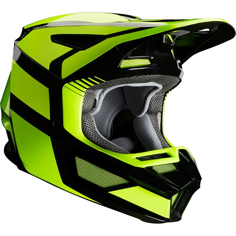 FOX YOUTH V2 HAYL HELMET ECE [FLO YELLOW]