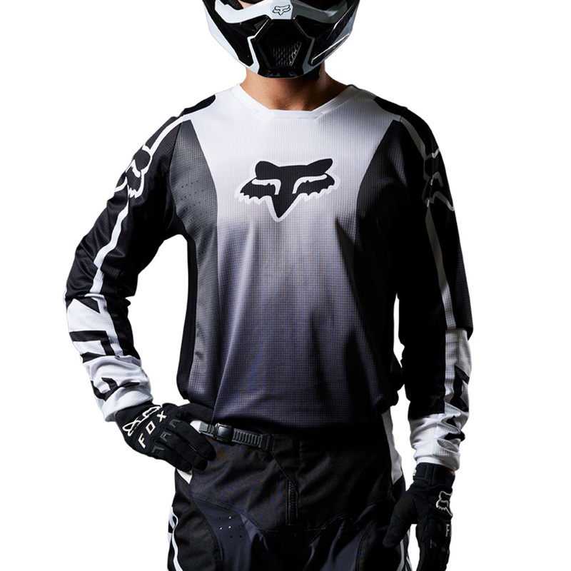 FOX 180 LEED JERSEY [BLACK/WHITE]