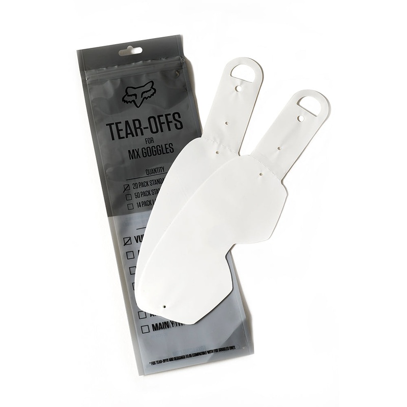 FOX AIRSPACE/MAIN VLS HOLESHOT ROLL OFF TEAROFFS 20 PACK