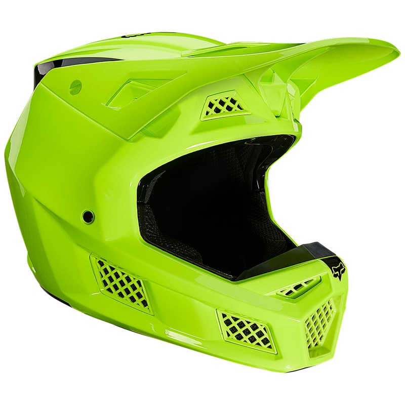 FOX V3 RS PSYCOSIS HELMET ECE [FLO YELLOW]