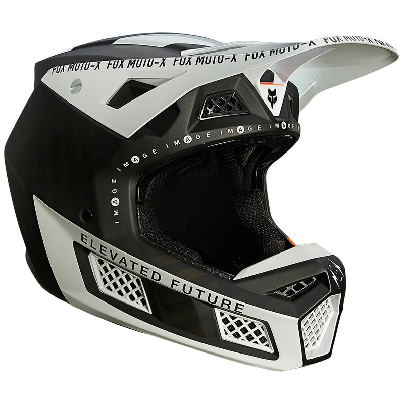 FOX V3 RS RIGZ HELMET ECE [BLACK] L