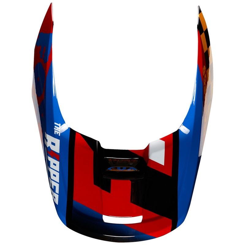 FOX MX19 V1 HELMET VISOR CZAR [BLACK/YELLOW]
