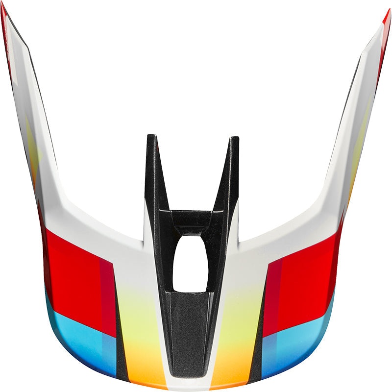FOX MX19 V3 HELMET VISOR MOTIF [RED/YELLOW]