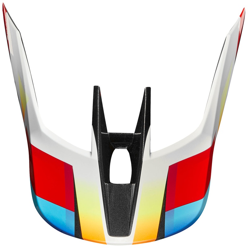 FOX MX19 YOUTH V1 HELMET VISOR-MOTIF [RED/WHITE]