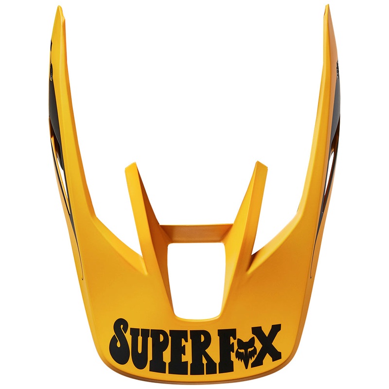 FOX MX22 V3 RS HELMET VISOR SUPER TRIK [BLACK/YELLOW]