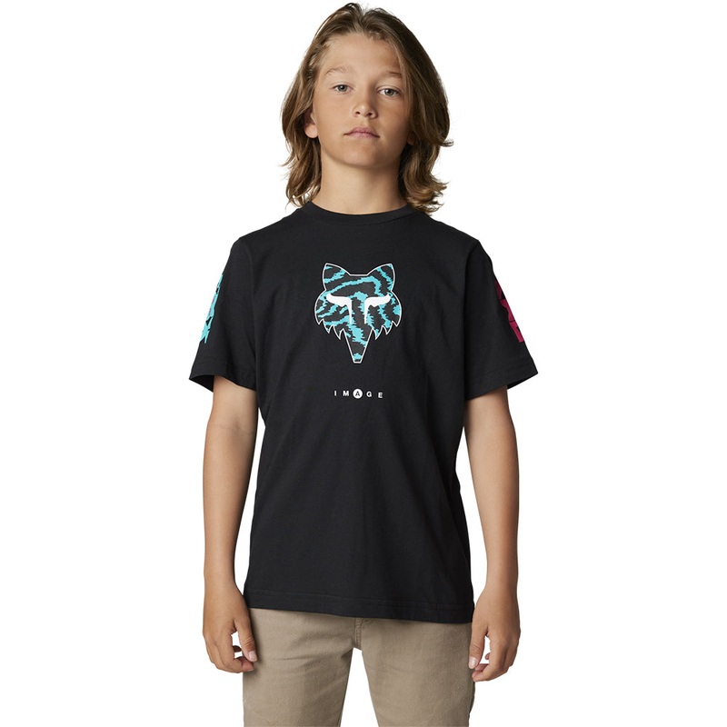 FOX YOUTH NUKLR HEAD SS TEE [BLACK]