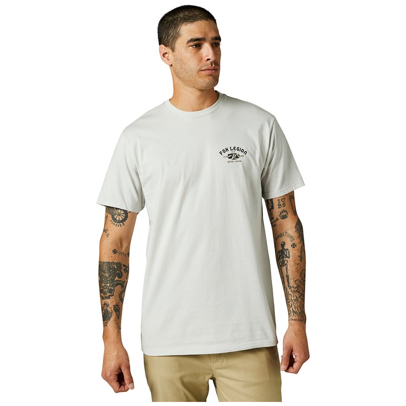 FOX AT BAY SS PREMIUM TEE [LIGHT GREY]