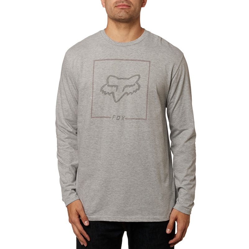 FOX CHAPPED LS TEE [LIGHT HEATHER GREY]