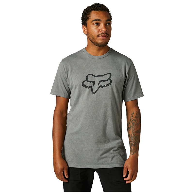 FOX LEGACY FOX HEAD SS TEE [HEATHER GRAPHITE]