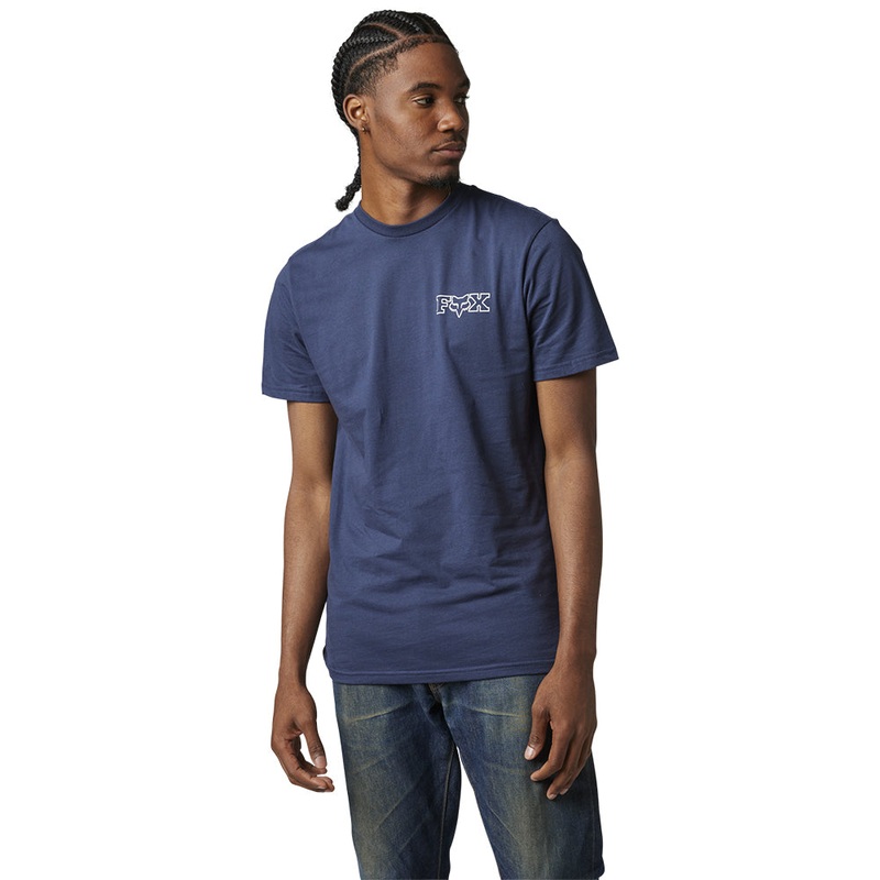 FOX OUT AND ABOUT SS PREMIUM TEE [DEEP COBALT]