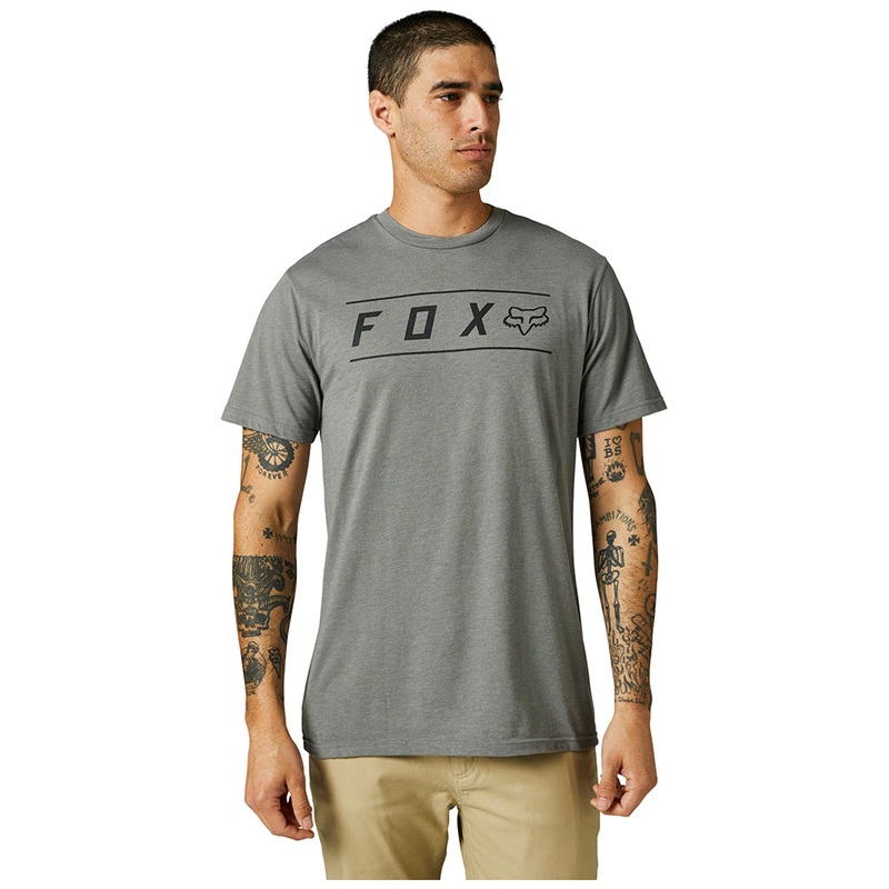 FOX PINNACLE SS PREMIUM TEE [HEATHER GRAPHITE]