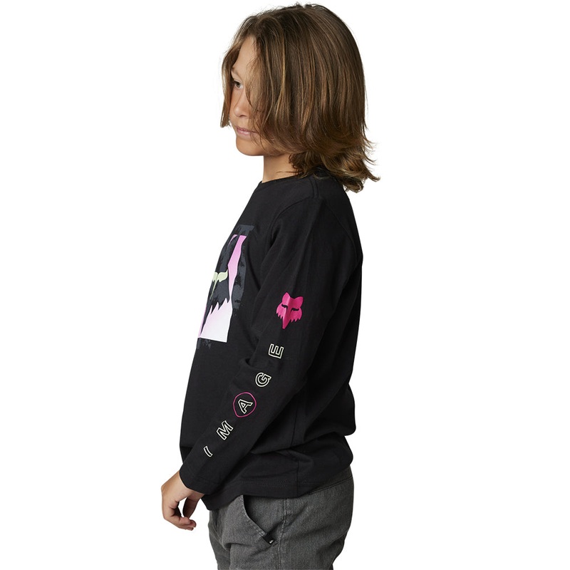 FOX YOUTH DETONATE LS TEE [BLACK]