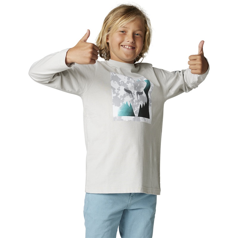FOX YOUTH DETONATE LS TEE [LIGHT GREY]