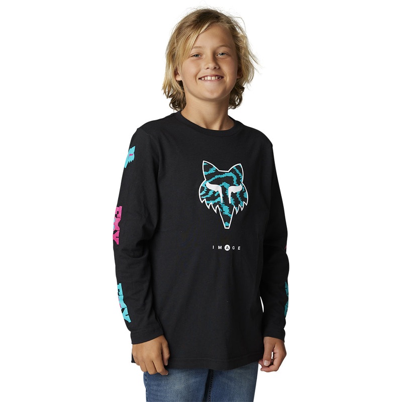 FOX YOUTH NUKLR LS TEE [BLACK]
