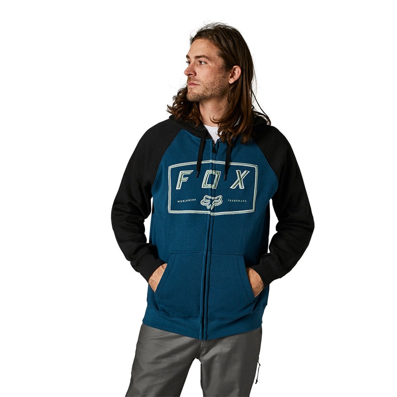 FOX BADGER ZIP FLEECE [DRK INDO]