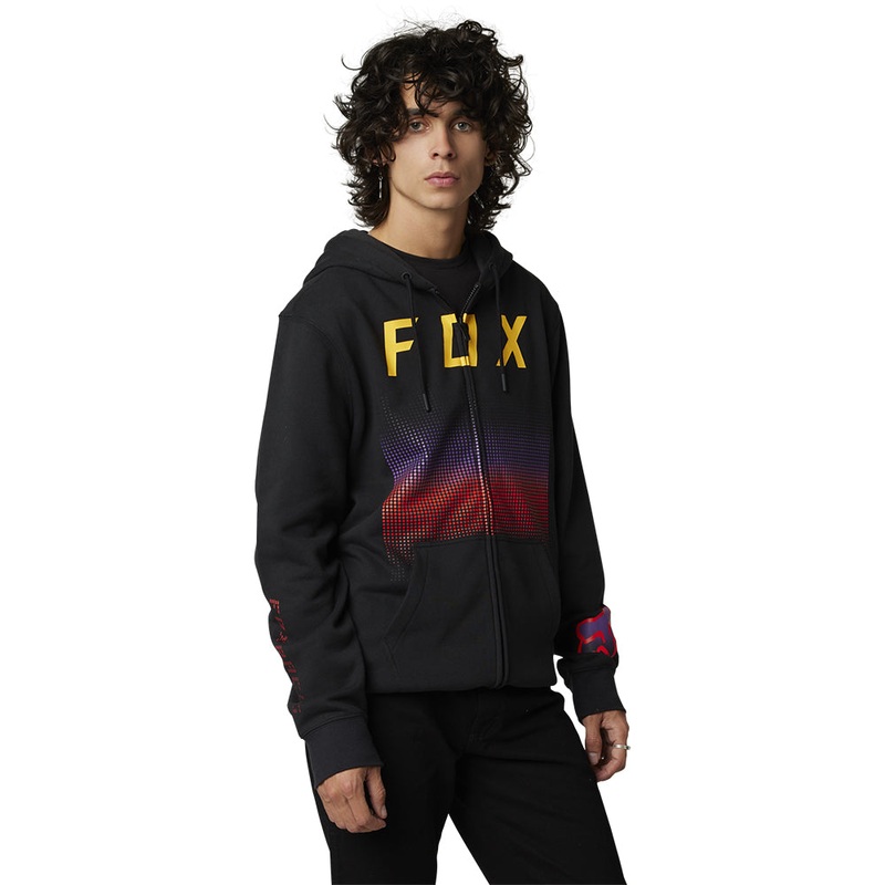FOX FGMNT ZIP FLEECE HOODY [BLACK]