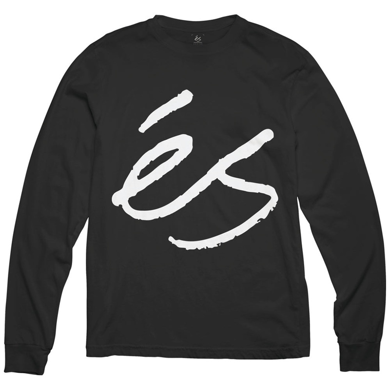 ES BIG SCRIPT LS TEE [BLACK]
