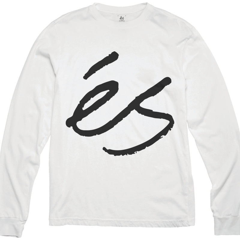 ES BIG SCRIPT LS TEE [WHITE]