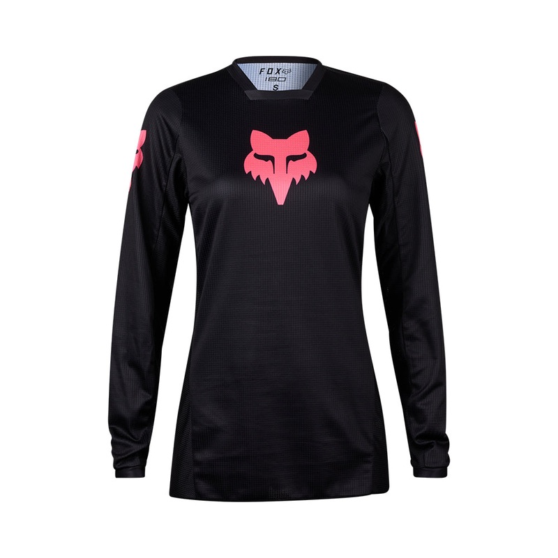 FOX WOMENS 180 BLACKOUT JERSEY [BLACK/BLACK]