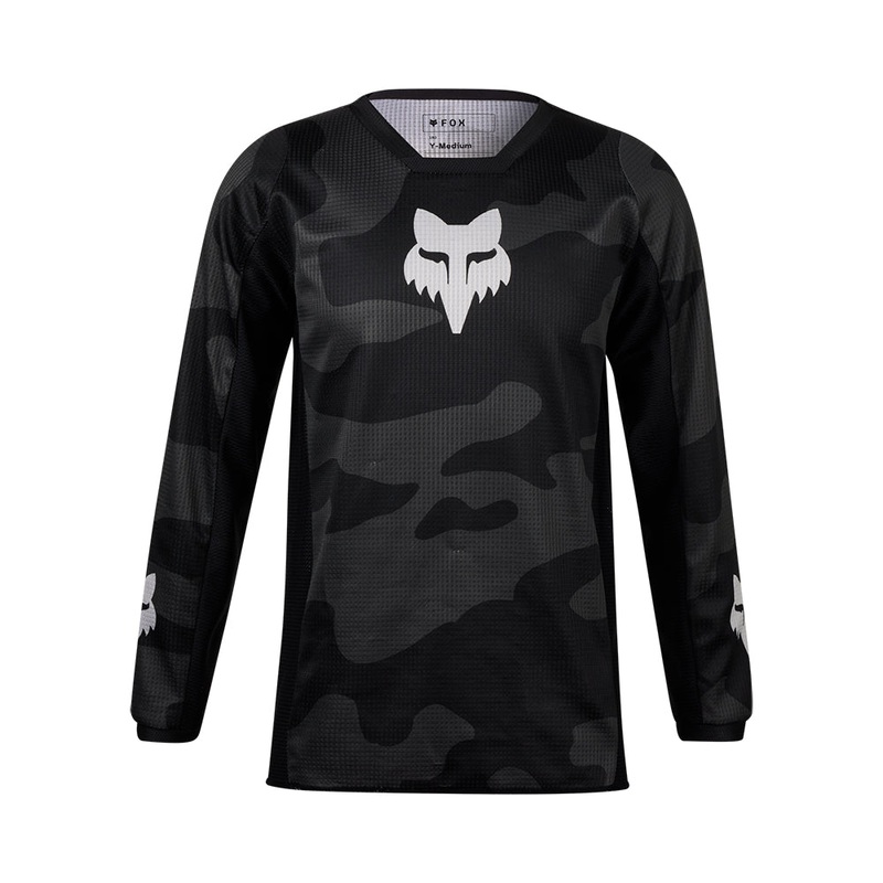 FOX YOUTH 180 BNKR JERSEY [BLACK CAMO]