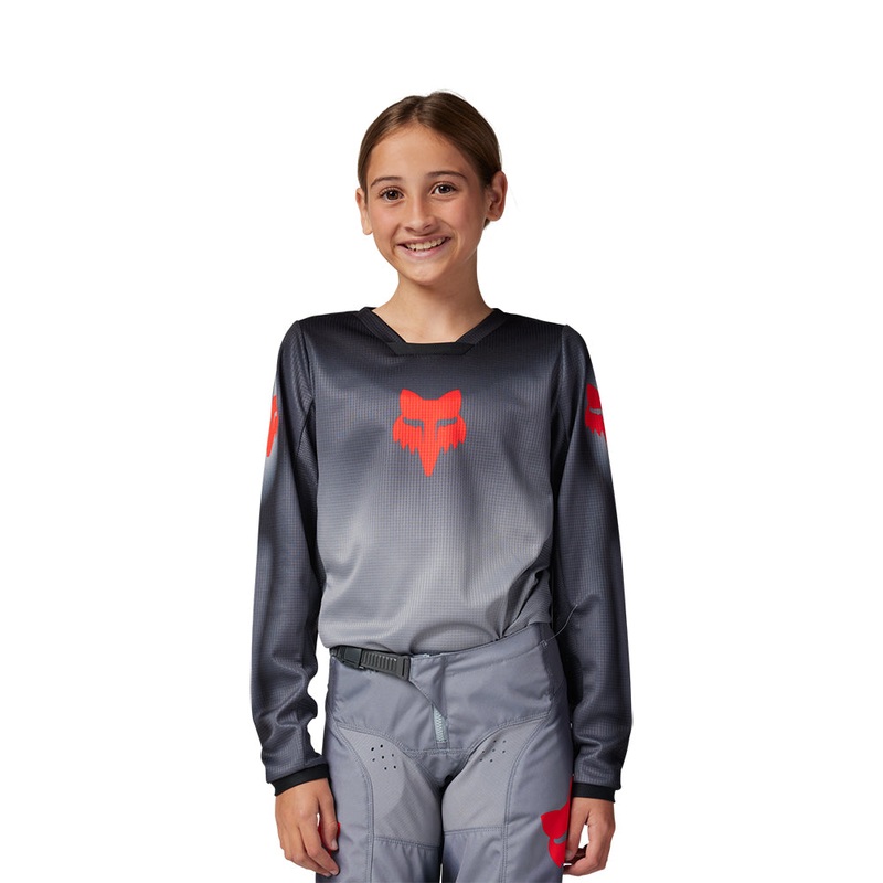 FOX YOUTH 180 INTERFERE JERSEY [GREY/RED]