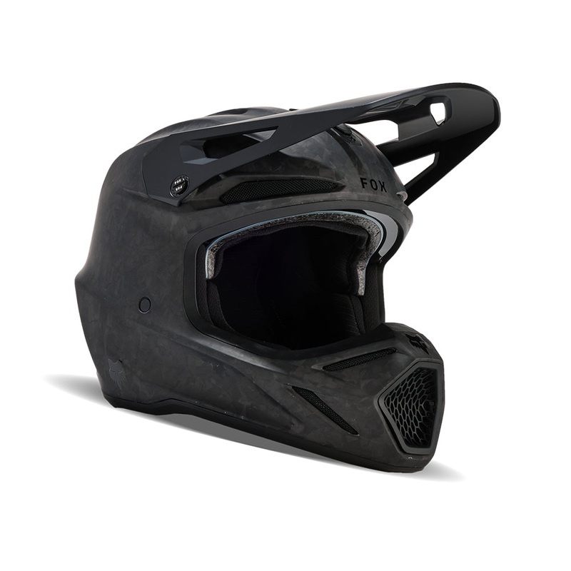 FOX V3 RS CARBON SOLID HELMET MIPS CE [MATTE BLACK]