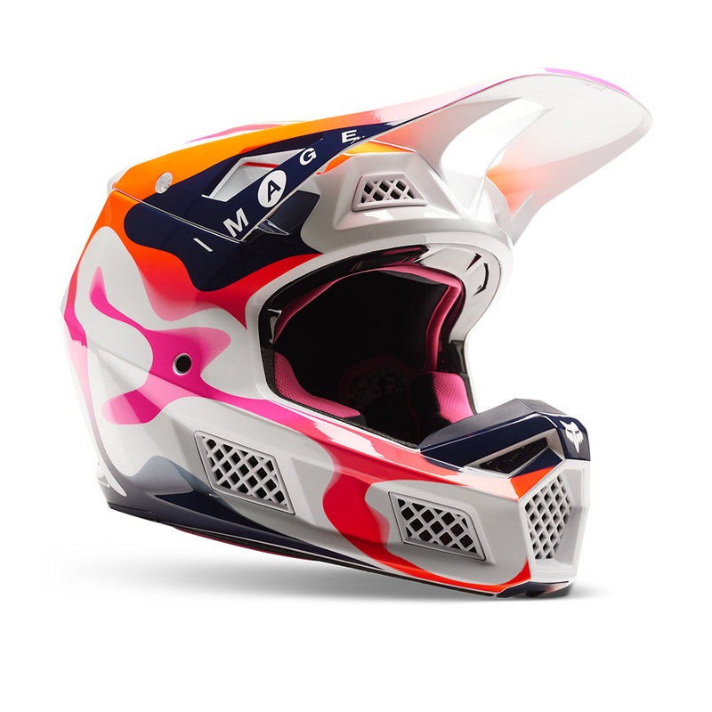 FOX V3 RS RYVR HELMET MIPS LE ECE [WHITE/NAVY] XL