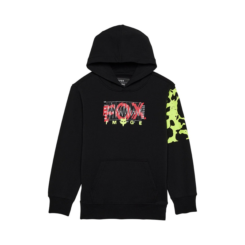 FOX YOUTH ENERGY FLEECE PULLOVER HOODY [BLACK]