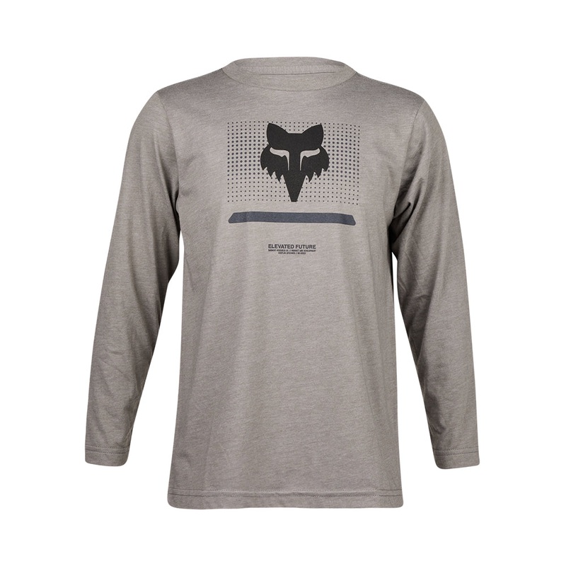 FOX YOUTH OPTICAL LS TEE [HEATHER GRAPHITE]
