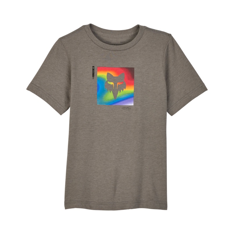 FOX YOUTH SCANS PREMIUM SS TEE [HEATHER GRAPHITE]