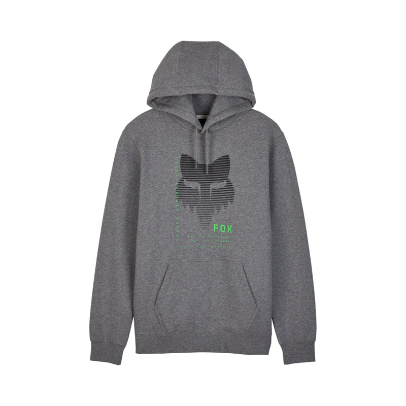 FOX DISPUTE FLEECE PULLOVER HOODY [HEATHER GRAPHITE]