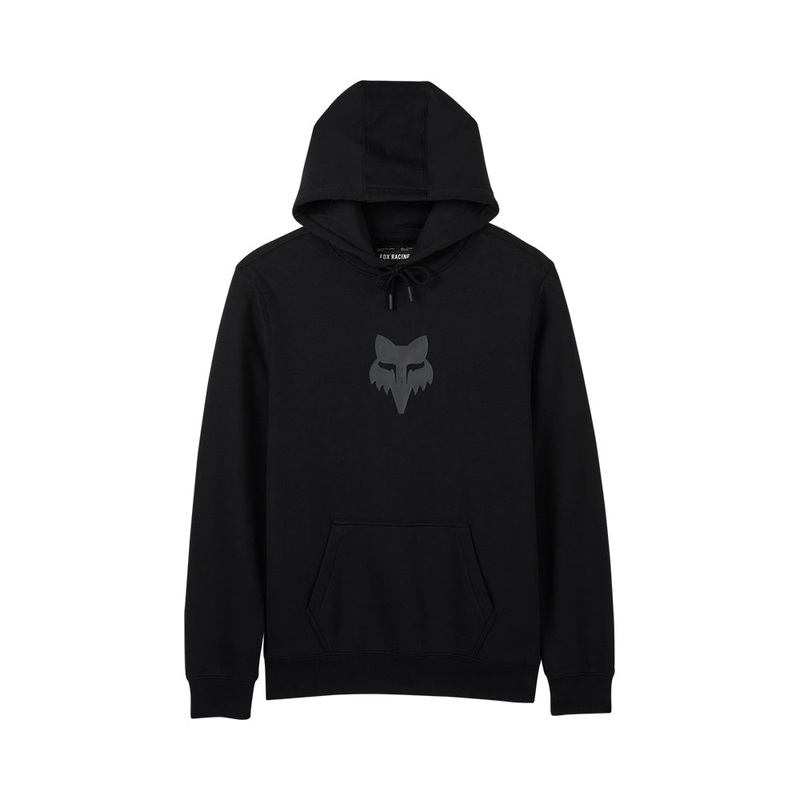 FOX HEAD FLEECE PULLOVER HOODY [BLACK/BLACK]