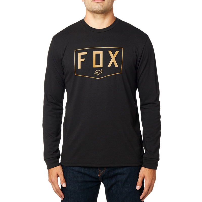 FOX SHIELD LS TECH TEE [BLACK] S