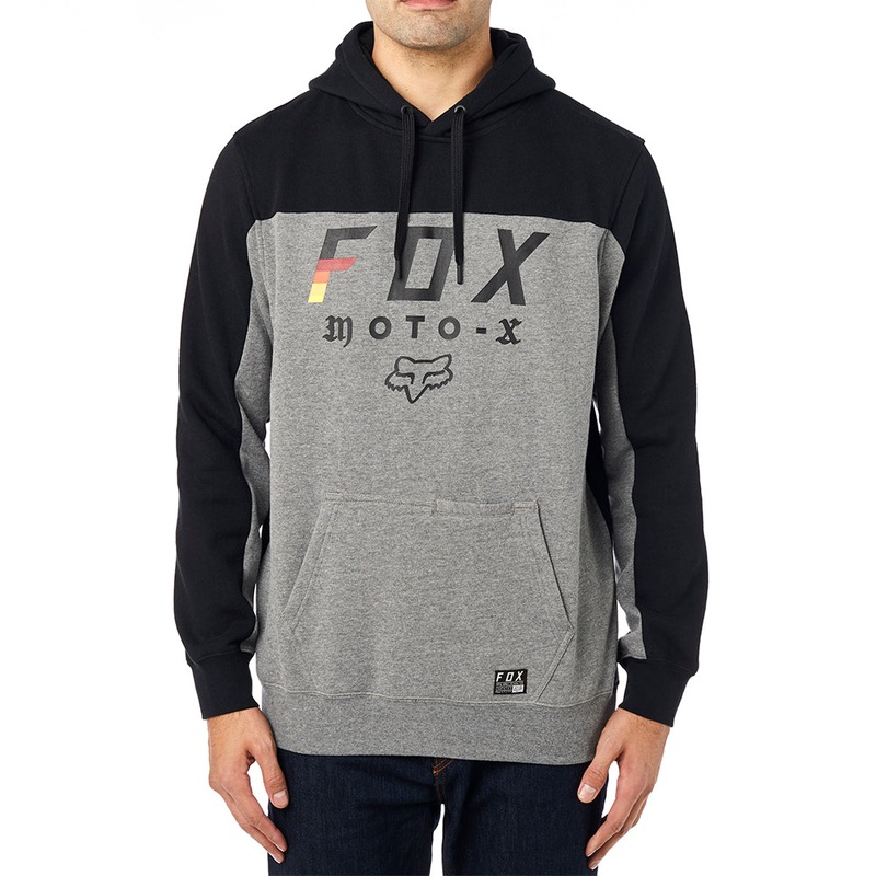 FOX STREAK PULLOVER FLEECE [BLACK/GREY]