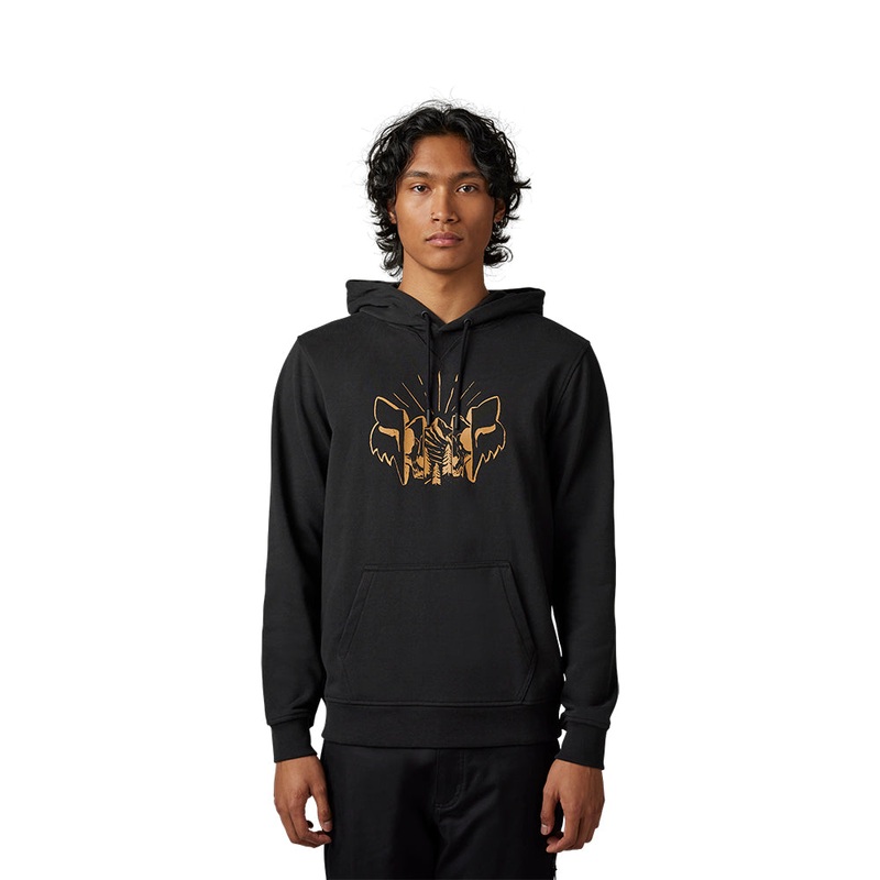 FOX THE FORMAT PULLOVER FLEECE HOODY [BLACK]