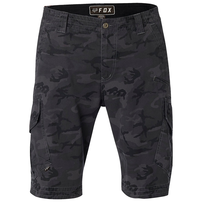 FOX SLAMBOZO CAMO CARGO SHORTS [BLACK CAMO]
