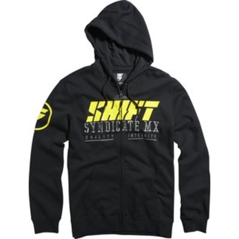 SHIFT STOCKADE ZIP FLEECE BLACK