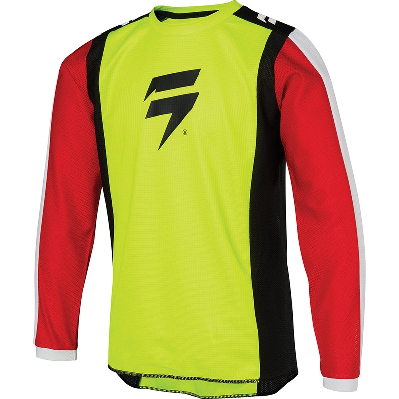 SHIFT YOUTH WHIT3 RACE JERSEY [FLO YELLOW]