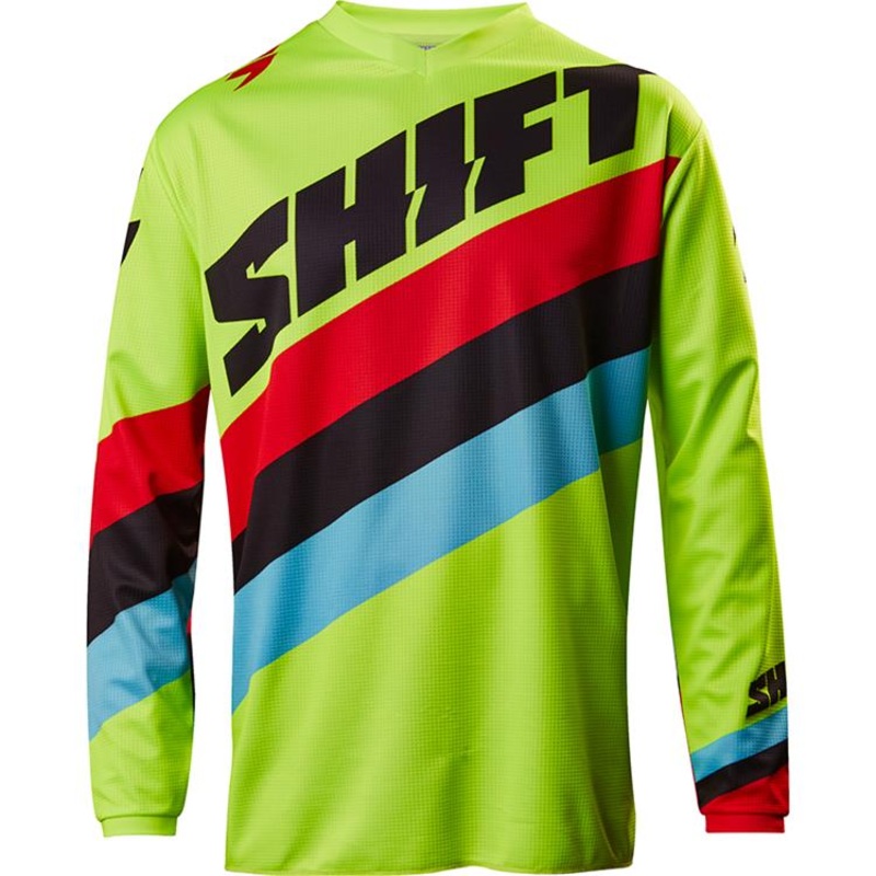 SHIFT YOUTH WHIT3 TARMAC JERSEY [FLO YELLOW] YXL