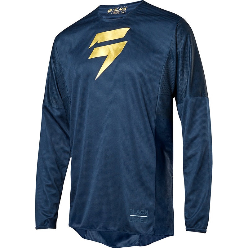SHIFT 3LACK STRIKE JERSEY [NAVY/GOLD] S