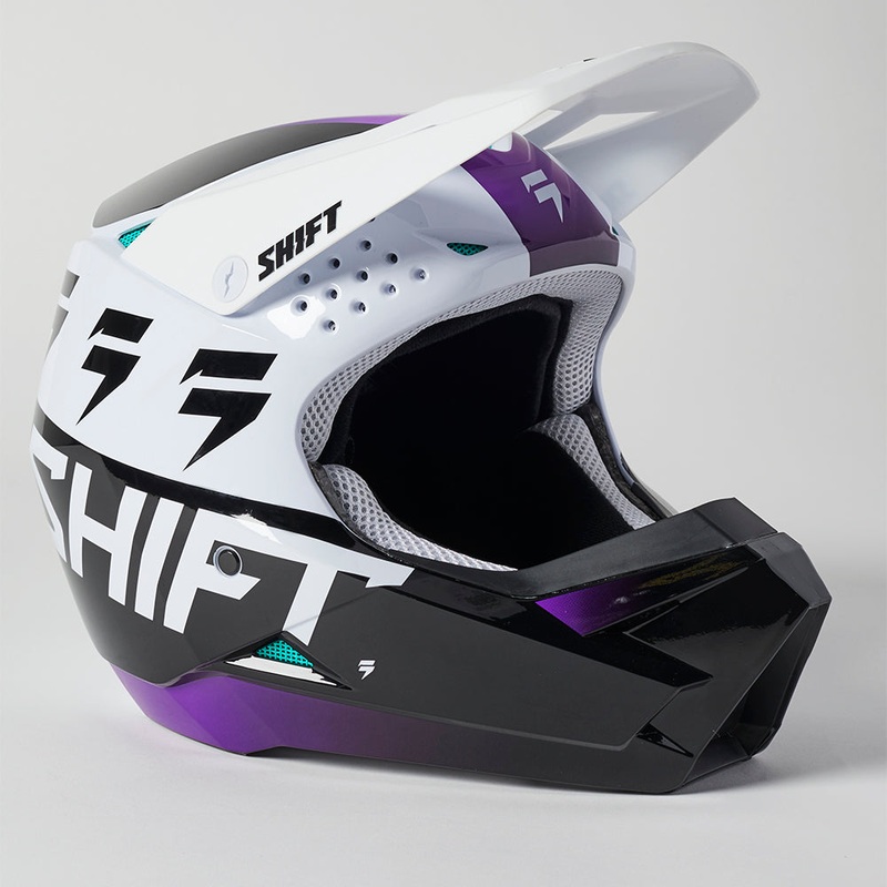 SHIFT WHITE LABEL UV HELMET [WHITE/ULTRAVIOLET] XL