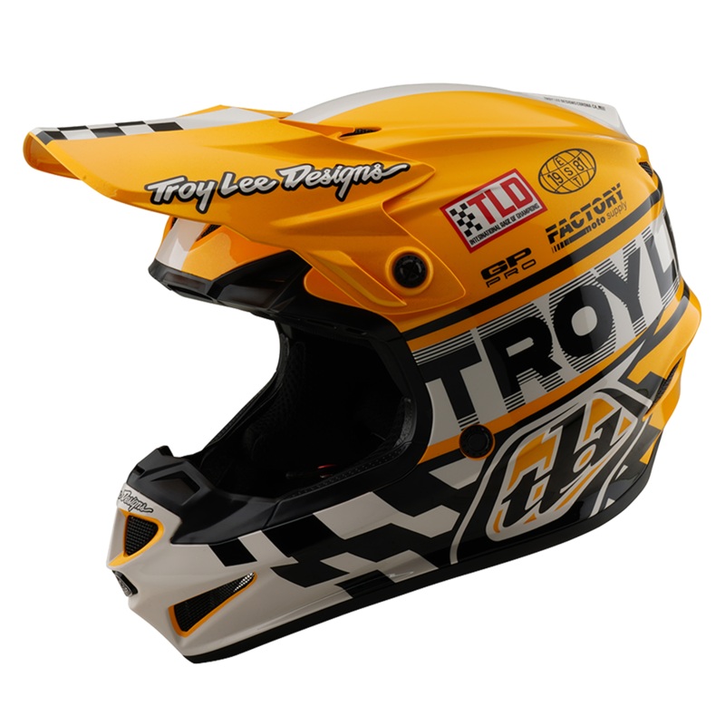 GP PRO HELMET FIFTY-50 WHITE / GOLD