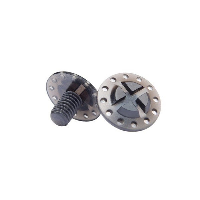 SE4/D3 VISOR SCREWS TRANS BLACK (2 pack)