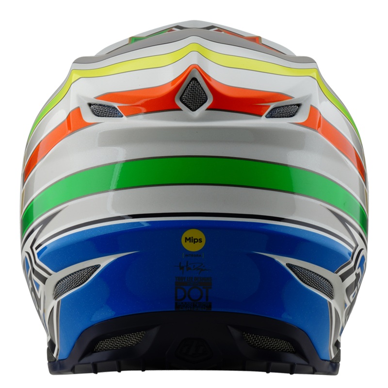 SE5 ECE COMPOSITE HELMET RAYS WHITE / BLUE