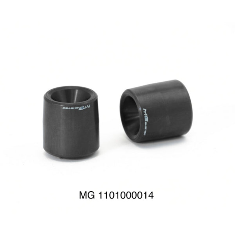MG Biketech handlebar end plugs – 14mm – black