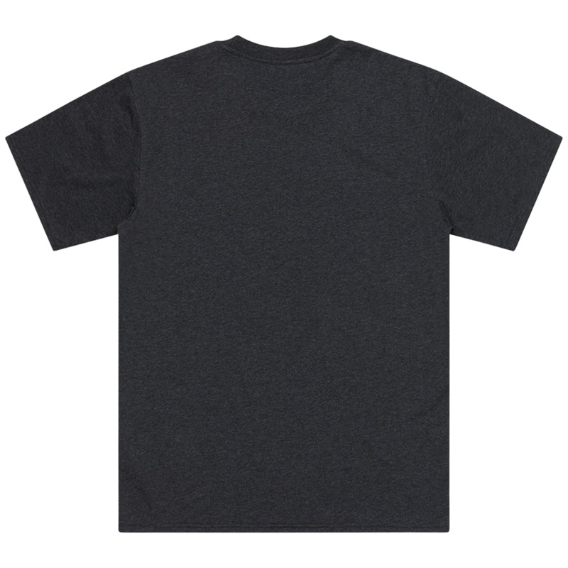 SHORT SLEEVE TEE STAMP BLACK HEATHER