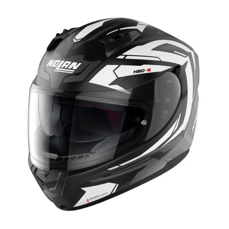 Nolan N60-6 Full Face Helmet – black/white