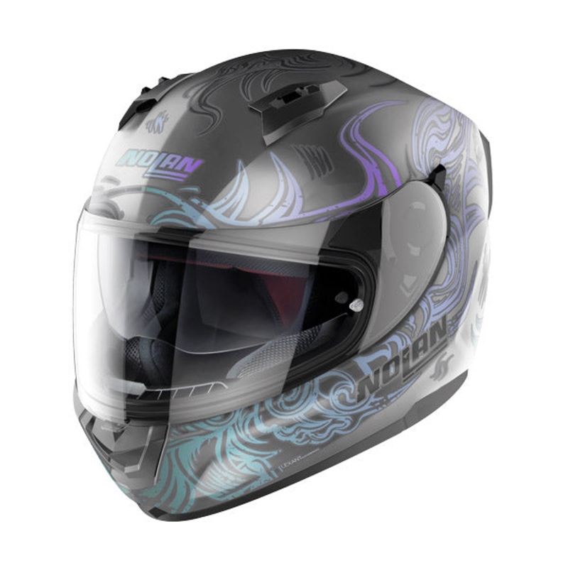 Nolan N60-6 Full Face Helmet – grey/violet