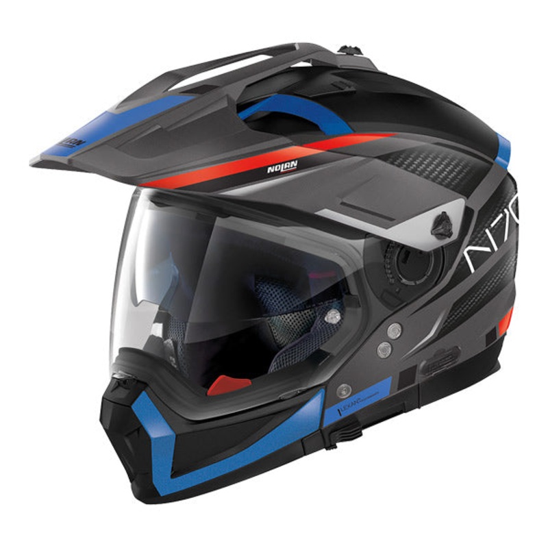 Nolan N70-2 X Adventure Helmet – black/ red / blue