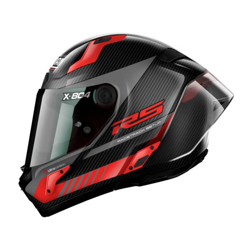 Nolan Xseries X-804 RS Ultra Carbon Full Face Helmet – carbon/red